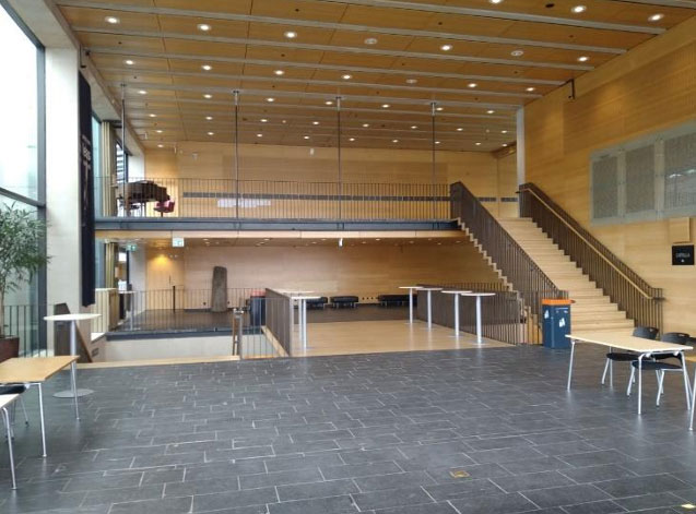 Upper Volvo Foyer exhibition area